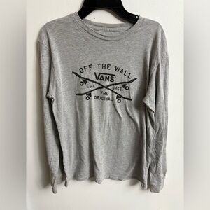 Vans Heather Gray Skateboard Graphic Tee small/ medium